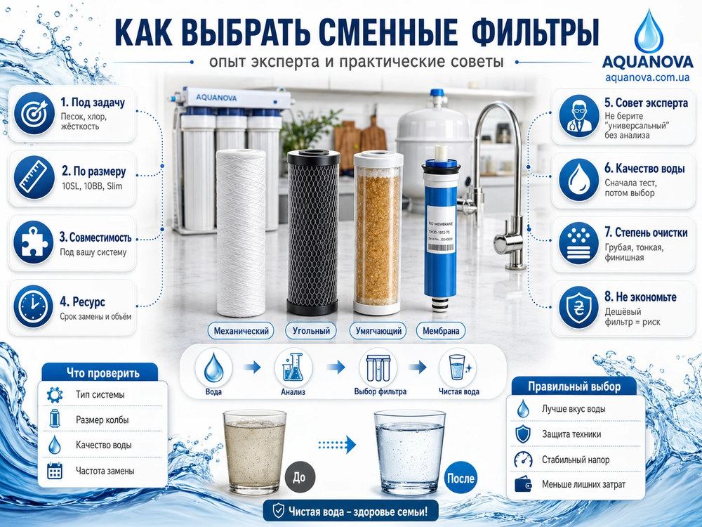 Как выбрать сменные фильтры: опыт эксперта и практические советы